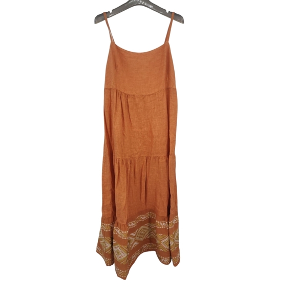 Haris Cotton Dresses & Skirts - Haris Cotton Linen Maxi Dress Small